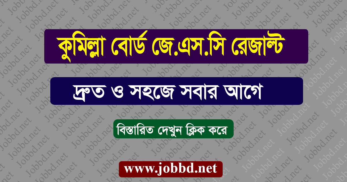 Comilla Board JSC Result 2018